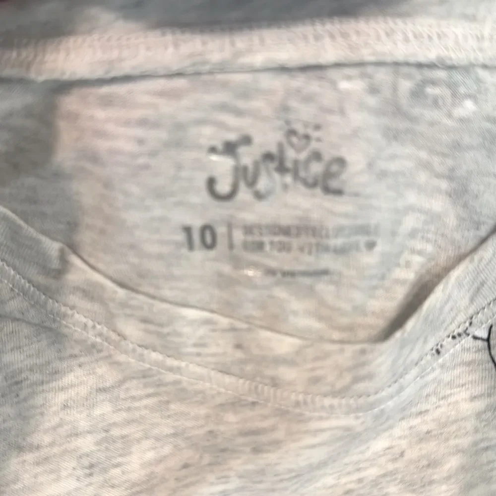 Justice Heather Koala Gray Long Sleeve Tee girls size 10 brand new with tags